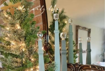 How to repurpose a vintage chair into Christmas decor