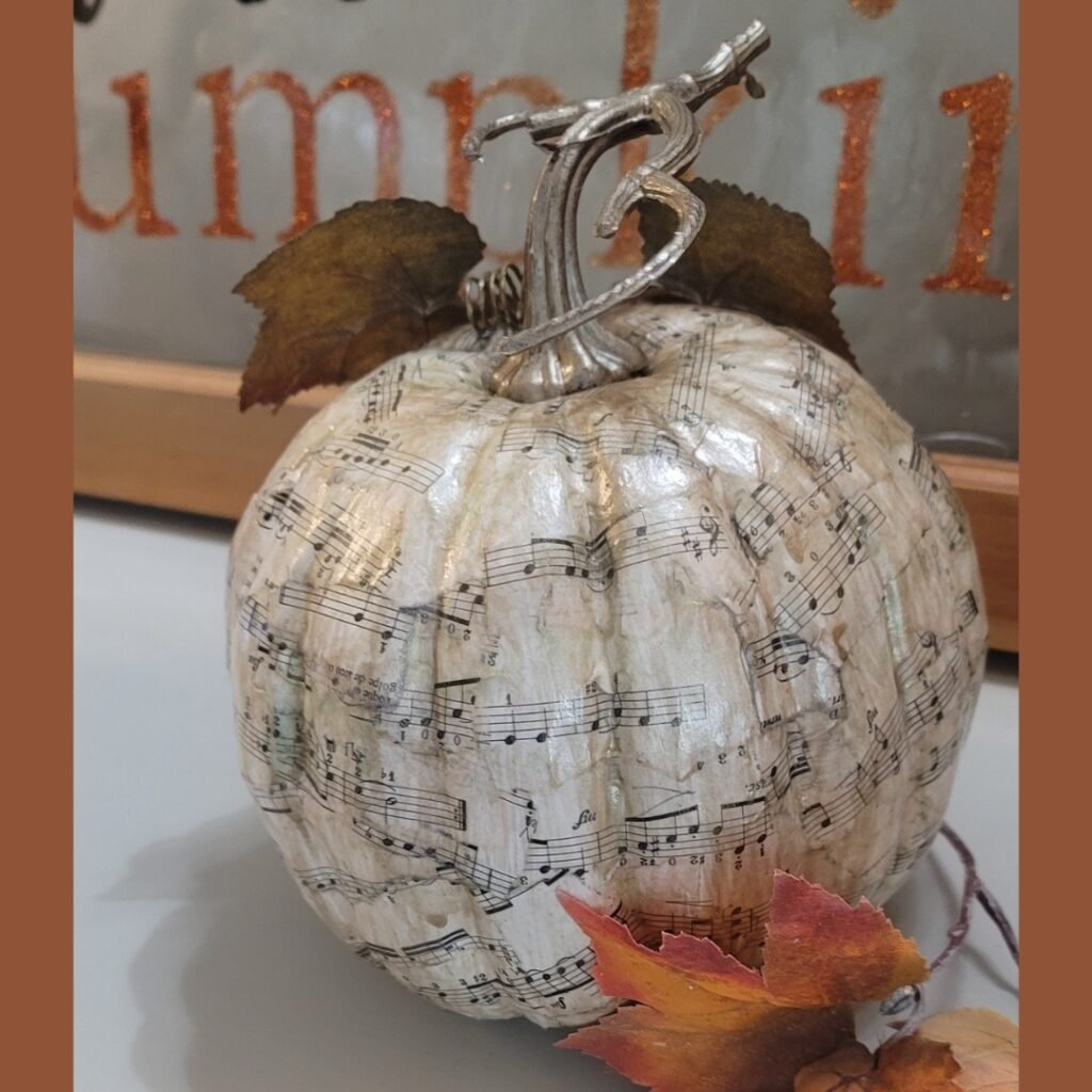 A Loverly Life - Decoupage Pumpkin