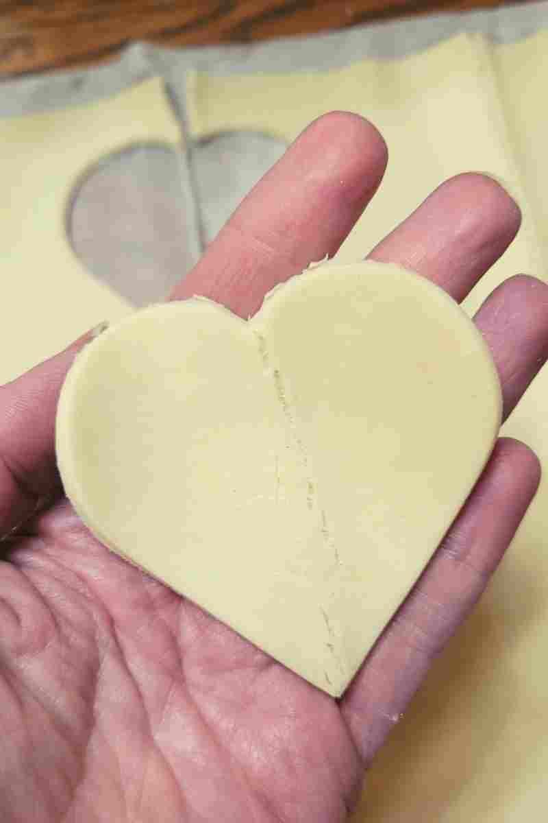 heart shaped puff pastry