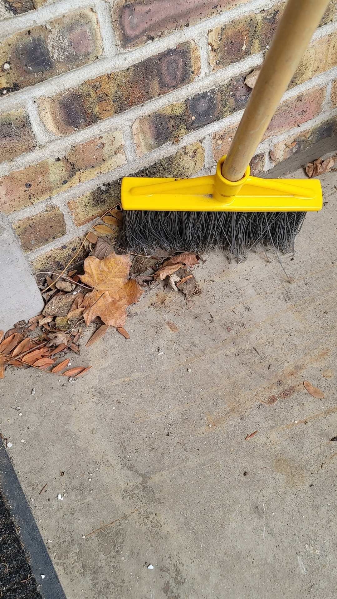 1 cleaning up the front porch